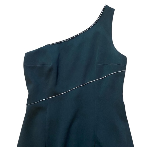 Georgiou Black One-Shoulder Dress Gown Size 8 Floor Length Black Tie Gala Prom - Picture 9 of 13